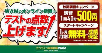 オンライン家庭教師WAM
