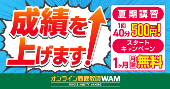 オンライン家庭教師WAM