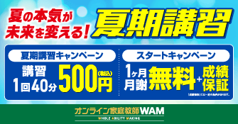 オンライン家庭教師WAM